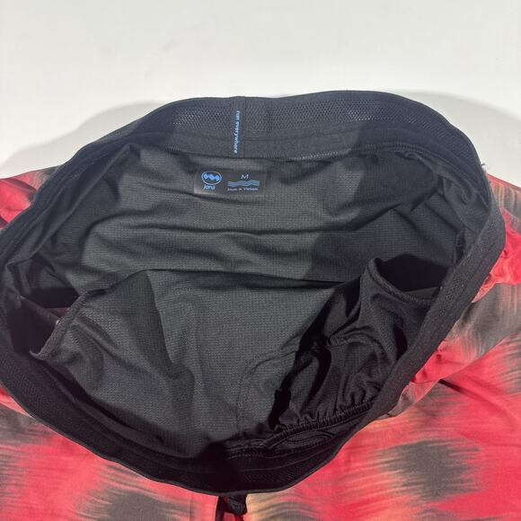 Janji 6” AFO Middle Running Shorts Men’s Medium Red Black Tie Dye Lightweight - Picture 3 of 11